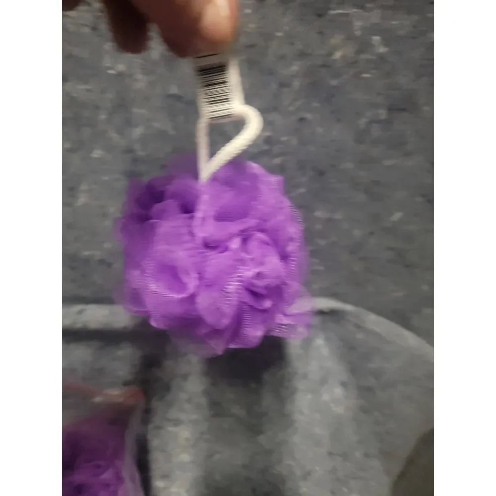 Loofah Bath Shower Sponge Pouf Mesh Ball Exfoliating Scrubber package‎ of 4